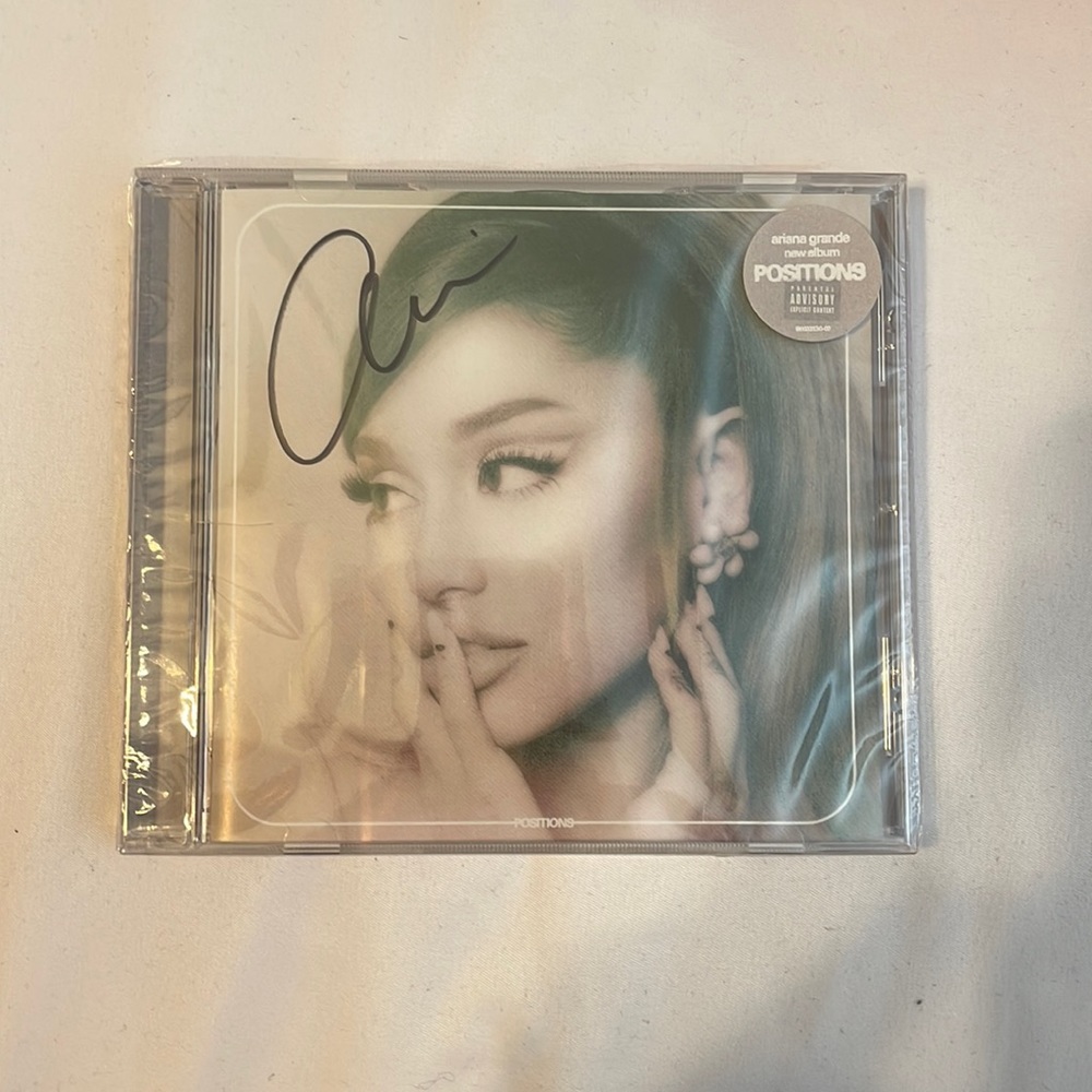 Ariana Grande SIGNED positions CD